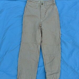 Madewell Yellow Plaid Pants